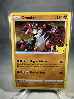 Groudon 017/025 Celebrations Holo Foil 2021 Collection Pokemon TCG Card LP/NM - Image 1