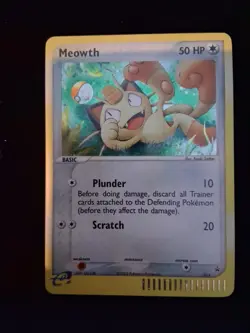 Pokemon TCG Meowth Black Star Promos Holo Card 13 LP/NM Condition - Image 1