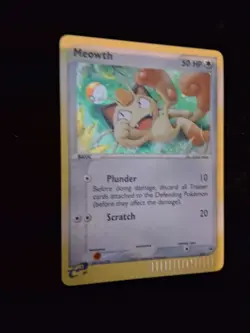 Pokemon TCG Meowth Black Star Promos Holo Card 13 LP/NM Condition - Image 2