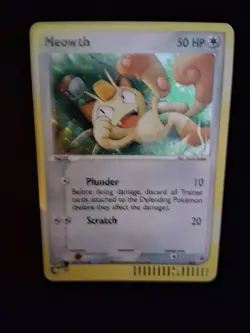 Pokemon TCG Meowth Black Star Promos Holo Card 13 LP/NM Condition - Image 3