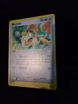 Pokemon TCG Meowth Black Star Promos Holo Card 13 LP/NM Condition - Image 4