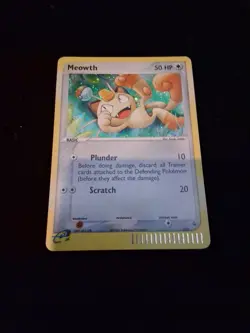 Pokemon TCG Meowth Black Star Promos Holo Card 13 LP/NM Condition - Image 5