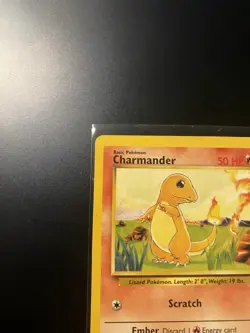 Pokemon Charmander Card 50 HP Base Set Holo Rare TCG Collectible - Image 2