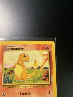 Pokemon Charmander Card 50 HP Base Set Holo Rare TCG Collectible - Image 3