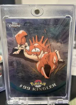 2000 Topps Chrome Pokemon Kingler TOPPS HOLO Card # 99 Rare Series 2 - Image 1