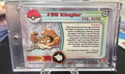2000 Topps Chrome Pokemon Kingler TOPPS HOLO Card # 99 Rare Series 2 - Image 2