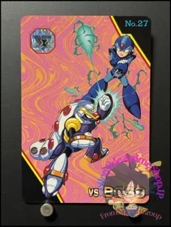 Mega MAN X Card 27 Armored Armadillo CAPCOM BANDAI JAPAN Japanese Rockman 1993 - Image 1