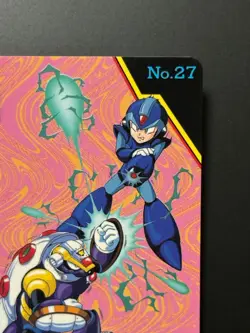 Mega MAN X Card 27 Armored Armadillo CAPCOM BANDAI JAPAN Japanese Rockman 1993 - Image 3