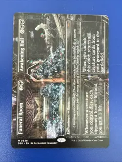1x Funeral Room Awakening Hall #0338 BORDERLESS MTG Duskmourn Mythic NM English - Image 3