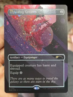 Lightning Greaves • Galaxy Foil NM / Unplayed Secret Lair 1493 • Mtg (1880) - Image 1