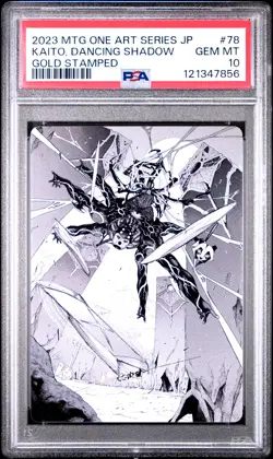 2023 MTG JPN PHYREXIA: ALL WILL BE ONE ART SER #78 KAITO, DANCING SHADOW PSA 10 - Image 1