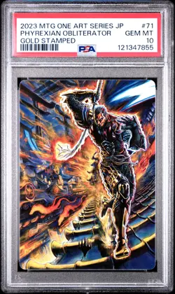 2023 MTG JPN PHYREXIA: ALL WILL BE ONE ART SER #71 PHYREXIAN OBLITERATOR PSA 10 - Image 1