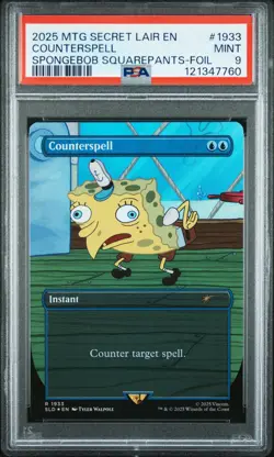 2025 MTG SECRET LAIR DROP #1933 COUNTERSPELL PSA 9 - Image 1