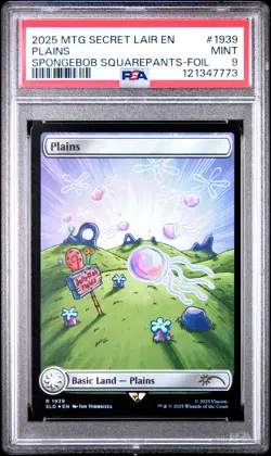 2025 MTG SECRET LAIR DROP #1939 PLAINS PSA 9 - Image 1
