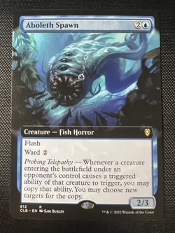 MTG Aboleth Spawn R 612 Regular Extended Art Rare CLB Baldur's Gate NM - Image 1