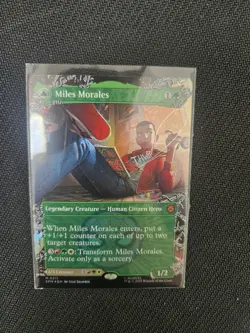 Miles Morales (0211) - Foil - Borderless Marvel's Spider-Man MTG - Image 1
