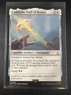 MTG Caduceus Staff of Hermes R 0002 Regular Rare Assassins Creed ACR NM - Image 1
