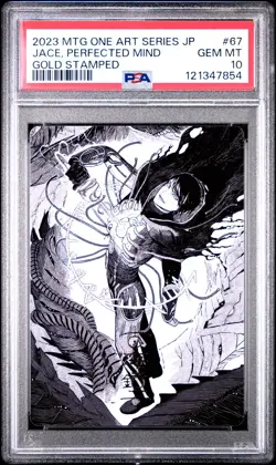 2023 MTG JPN PHYREXIA: ALL WILL BE ONE ART SER JACE, THE PERFECTED MIND PSA 10 - Image 1