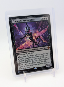 MTG - Gwenom, Remorseless - FOIL Mythic #56 - Spider-Man NM - Image 1