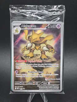 Pokemon Center Stamped Alakazam 009 Pokemon Mega Evolutions - ETB Promo Sealed - Image 1