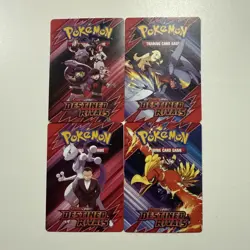 Destined Rivals Build Battle Prerelease Pack Art Trainer Tip Cards (4) - Image 1
