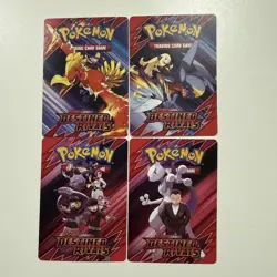Destined Rivals Build Battle Prerelease Pack Art Trainer Tip Cards (4) - Image 1