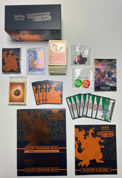 Pokemon TCG - Champion's Path ETB Opened - 200 Cards Lot + Sealed Promo - Image 1