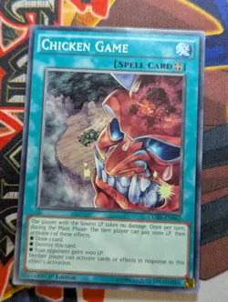 Chicken Game CORE-EN067 1st Edition YuGiOh TCG Card - Mod Played - Image 1