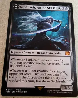 Sephiroth, Fabled SOLDIER - #115 Regular - Final Fantasy - Mtg - Image 1