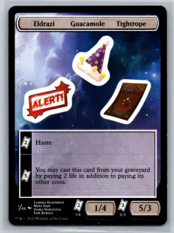 MTG {Eldrazi Guacamole Tightrope Sticker Sheet} - Unfinity #S01 - Image 1
