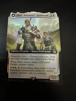 DION, BAHAMUT'S DOMINANT (EXTENDED ART FOIL) Final Fantasy FIN Magic MTG NM - Image 1