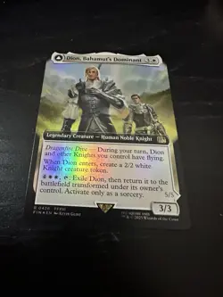 DION, BAHAMUT'S DOMINANT (EXTENDED ART FOIL) Final Fantasy FIN Magic MTG NM - Image 2