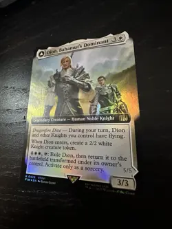 DION, BAHAMUT'S DOMINANT (EXTENDED ART FOIL) Final Fantasy FIN Magic MTG NM - Image 3