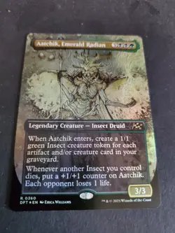 Aatchik Emerald Radian - Borderless FOIL - Aetherdift - MtG - NM - Image 1