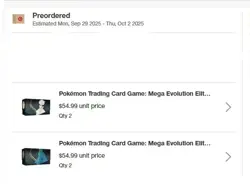 2x Pokemon Mega Evolution Elite Trainer Box ETB Set of 2 New Sealed ships 9/26 - Image 2