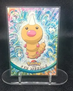 Weedle 13 Topps Pokemon Series 1 - TV Animation - Chrome Topps Pokemon tcg - Image 1