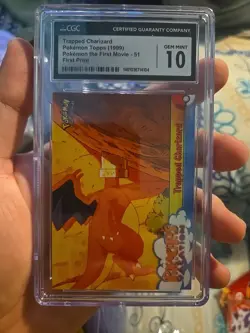Pokemon Topps Trapped Charizard #51 Cgc 10 Gem Mint - Image 1
