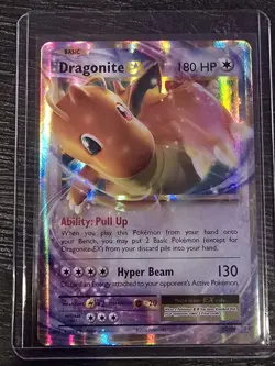 2016 POKEMON XY EVOLUTIONS DRAGONITE EX 72/108 HOLO - Image 1