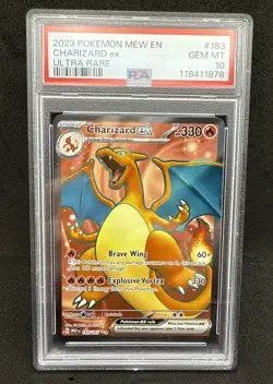 2023 Pokemon Mew EN - Charizard ex - Ultra Rare - 183/165- PSA 10 - Image 1