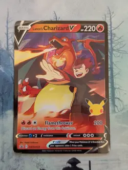 Pokemon TCG SWSH Celebrations Lances Charizard V SWSH133 Black Star Promo NM! - Image 1
