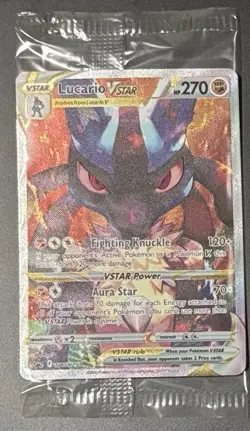 Pokemon Lucario VSTAR SWSH291 Crown Zenith ETB Black Star Promo Holo SEALED 1 - Image 1