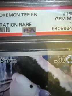 Snom #168/162 PSA 10 Gem Mint 2024 Pokemon SV Temporal Forces TEF EN - Image 3