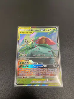 Pokemon TCG Celebi & Venusaur GX 1/181 Sm-Team Up Holo LP-NM - Image 1