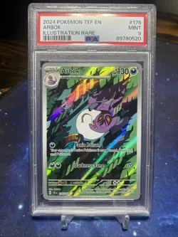 Pokemon 2024 Temporal Forces 176 Arbok Illustration PSA 9 - Image 1