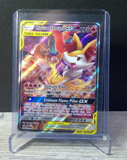 Pokemon Charizard & Braixen GX Tag Team Sun & Moon Promo SM230 Mint - Image 1