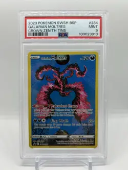 Galarian Moltres SWSH284 SWSH: Sword & Shield Promo Cards Holo PSA 9 Mint - Image 1