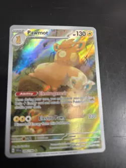 Pokemon Pawmot TCG Scarlet & Violet Base Set Holo Illustration Rare Card 209/198 - Image 1