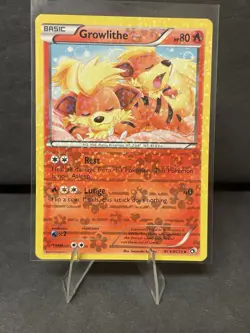 Growlithe RC4/RC25 Holo Legendary Treasures Radiant Collection Pokemon Card LP - Image 1