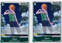 ONE PIECE Card Game Pillars of Strength NAMI X2 OP03-030 R FOIL ENGLISH - Image 1