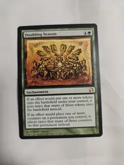 Magic The Gathering MTG DOUBLING SEASON Modern Masters LP Light Played - Image 1